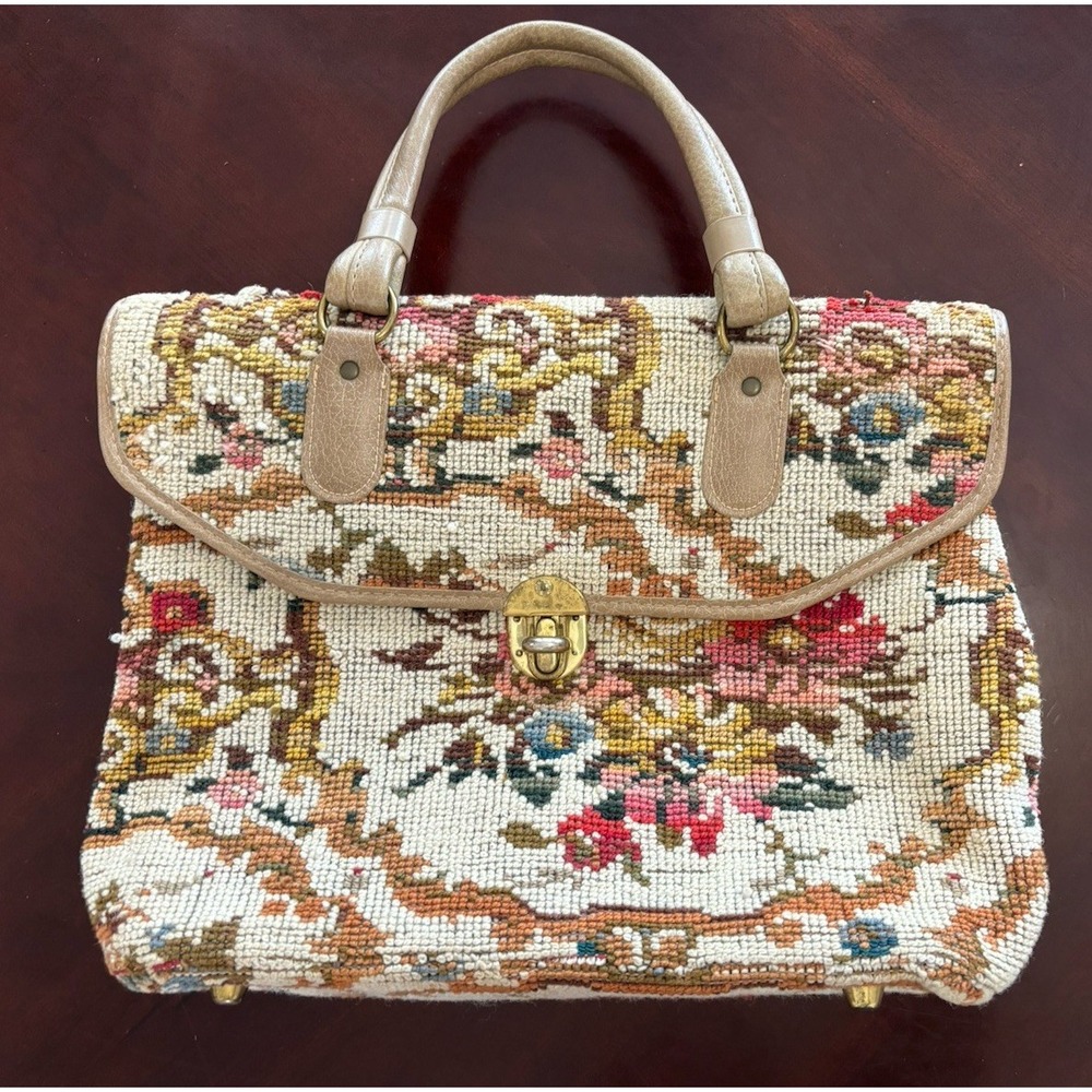 Vintage Jaclyn Tapestry Tote Bag